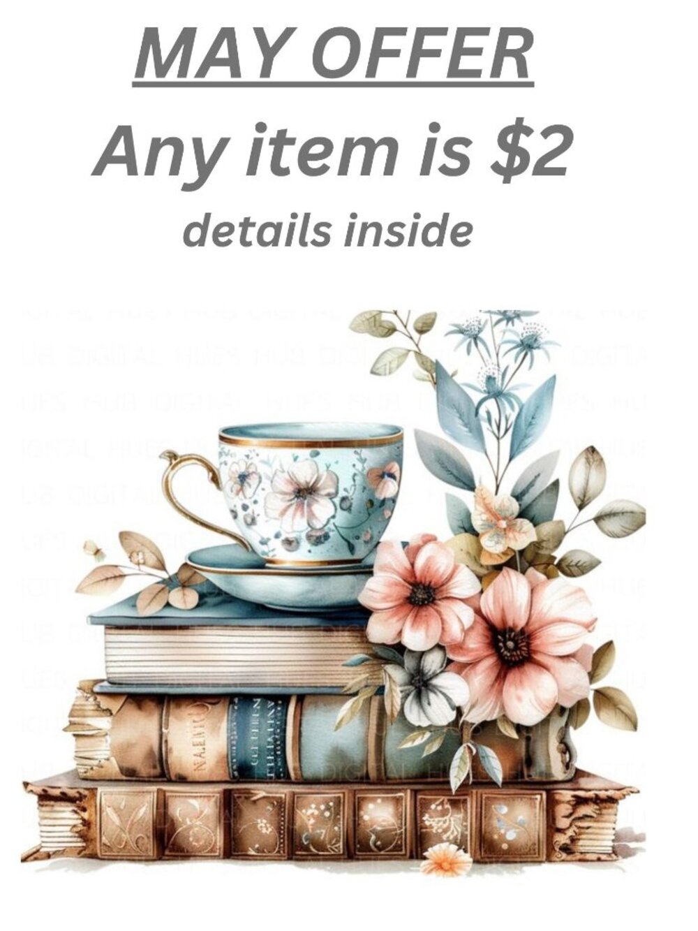 MAY OFFER - Everything is $2 only (5 items min) plus shipping (details inside)